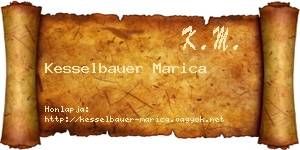 Kesselbauer Marica névjegykártya